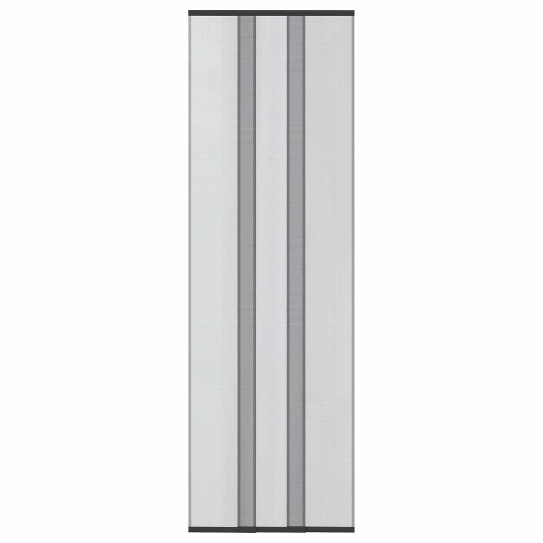 Insektdørskærm med netforhæng Sort 70 x 220 cm Polyester