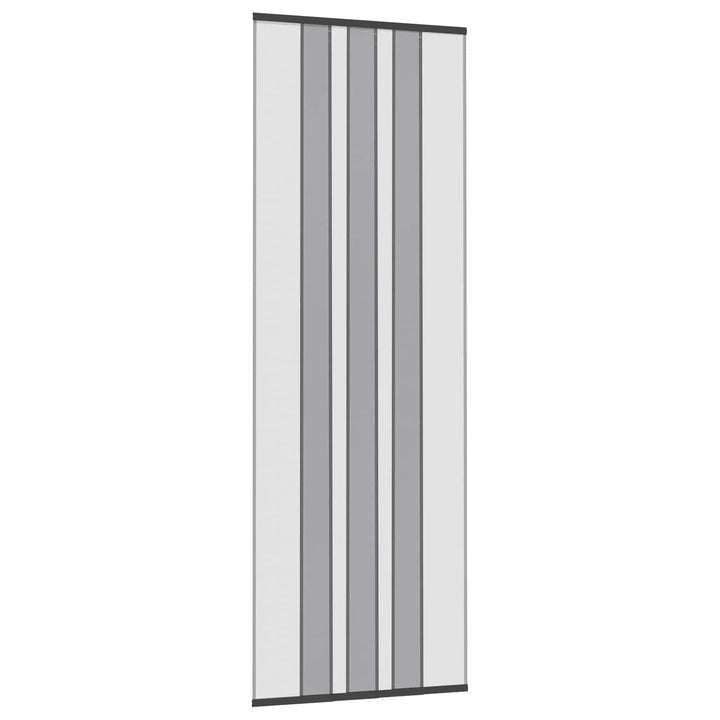 Insektdørskærm med netforhæng Sort 80 x 220 cm Polyester