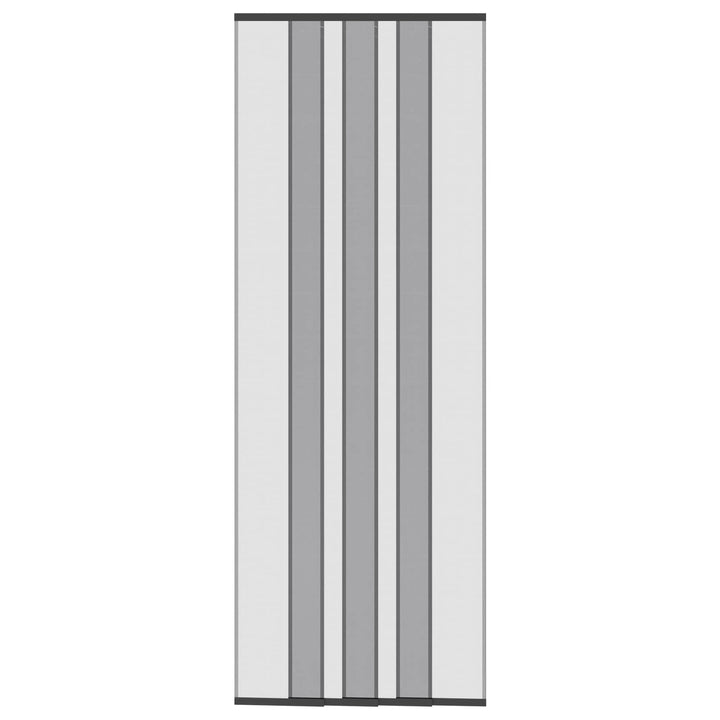 Insektdørskærm med netforhæng Sort 80 x 220 cm Polyester