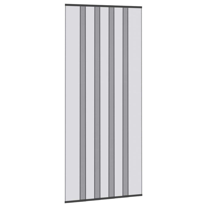 Insektdørskærm med netforhæng Sort 110 x 240 cm Polyester