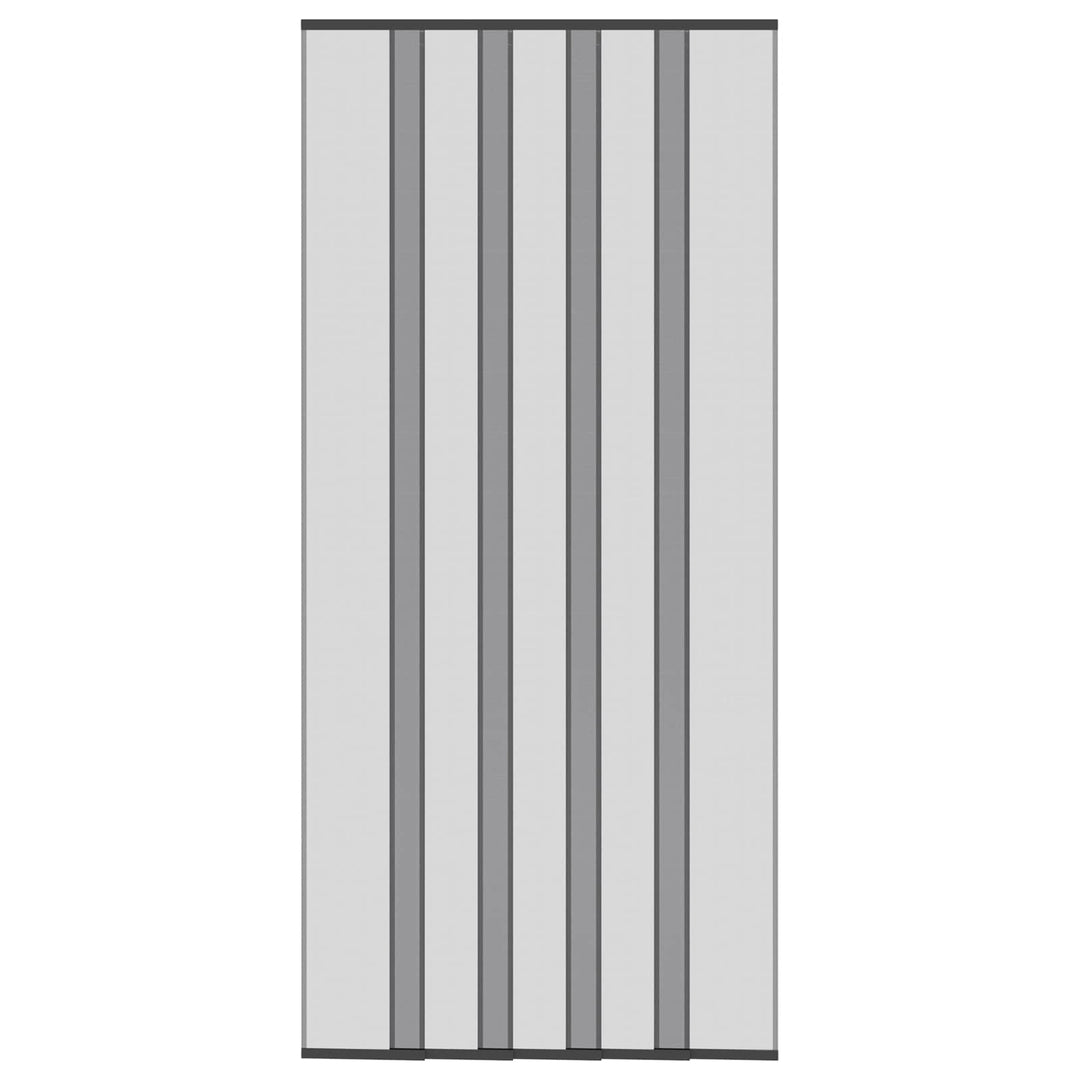 Insektdørskærm med netforhæng Sort 110 x 240 cm Polyester