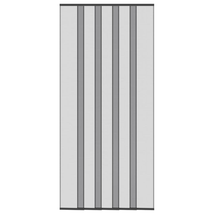 Insektdørskærm med netforhæng Sort 110 x 240 cm Polyester