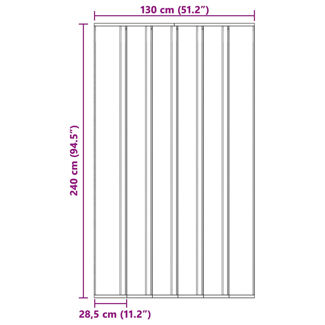 Insektdørskærm med netforhæng Sort 130 x 240 cm Polyester