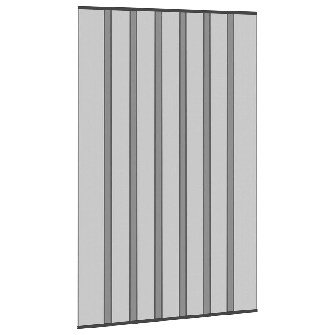 Insektdørskærm med netforhæng Sort 160 x 240 cm Polyester