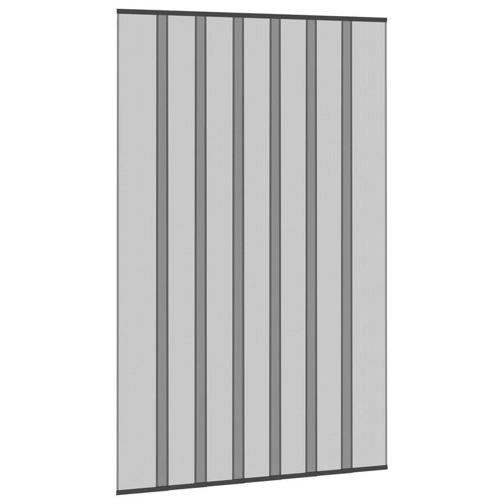 Insektdørskærm med netforhæng Sort 160 x 240 cm Polyester