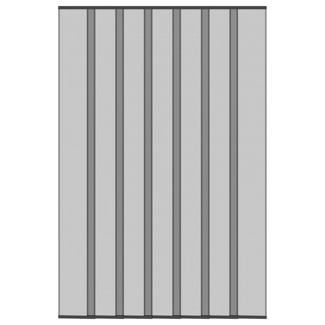 Insektdørskærm med netforhæng Sort 160 x 240 cm Polyester