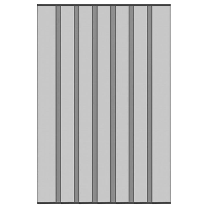 Insektdørskærm med netforhæng Sort 160 x 240 cm Polyester