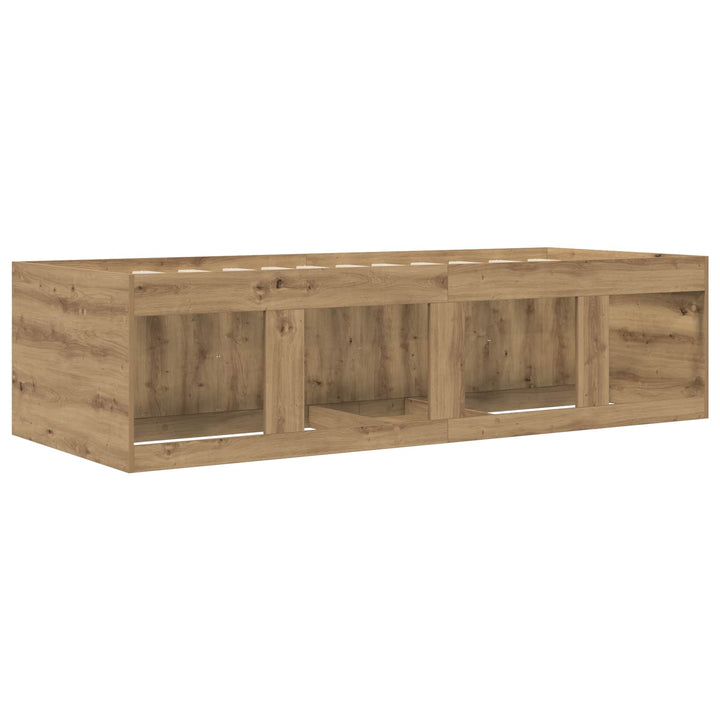 Sengestel med opbevaring Artisan-eg 80 x 200 cm Konstrueret træ