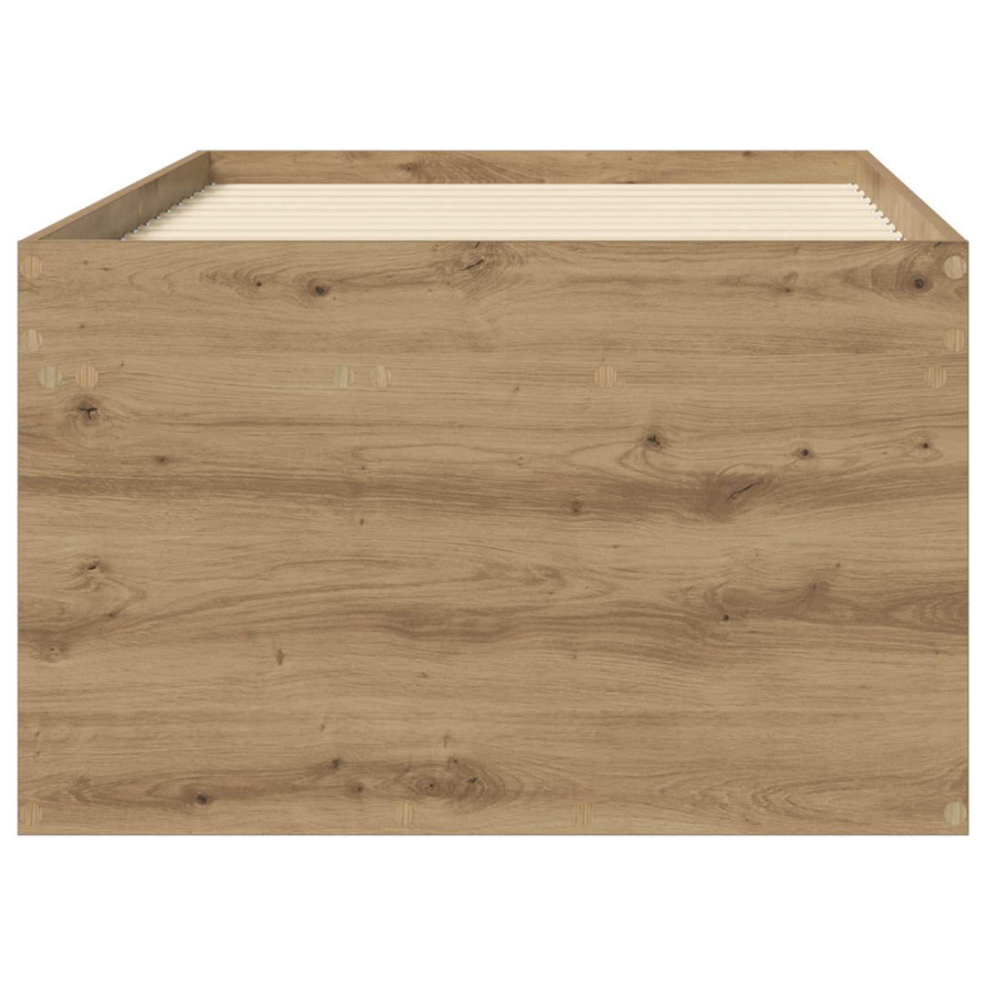 Sengestel med opbevaring Artisan-eg 80 x 200 cm Konstrueret træ
