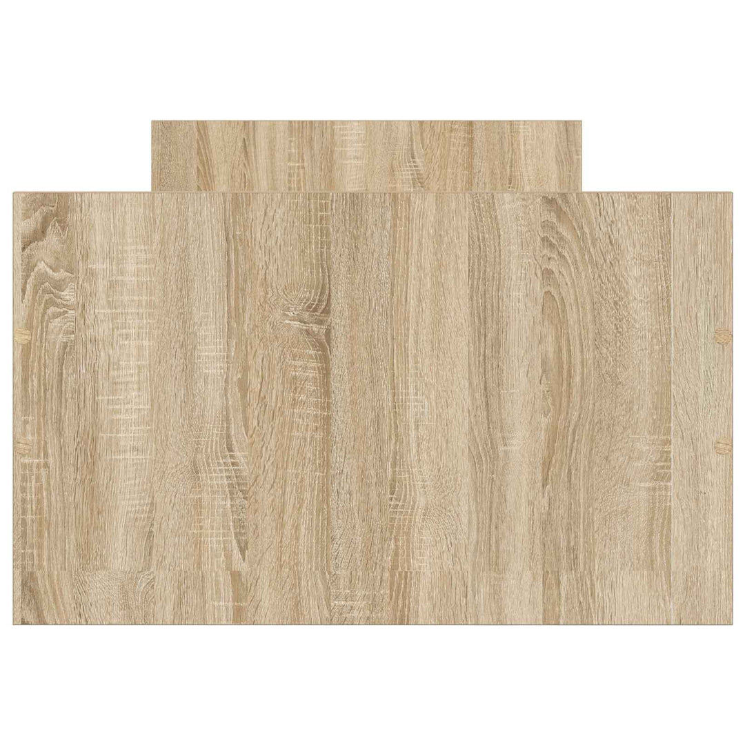 Sengestel med opbevaring Sonoma-eg 80 x 200 cm Konstrueret træ