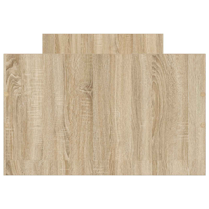 Sengestel med opbevaring Sonoma-eg 80 x 200 cm Konstrueret træ