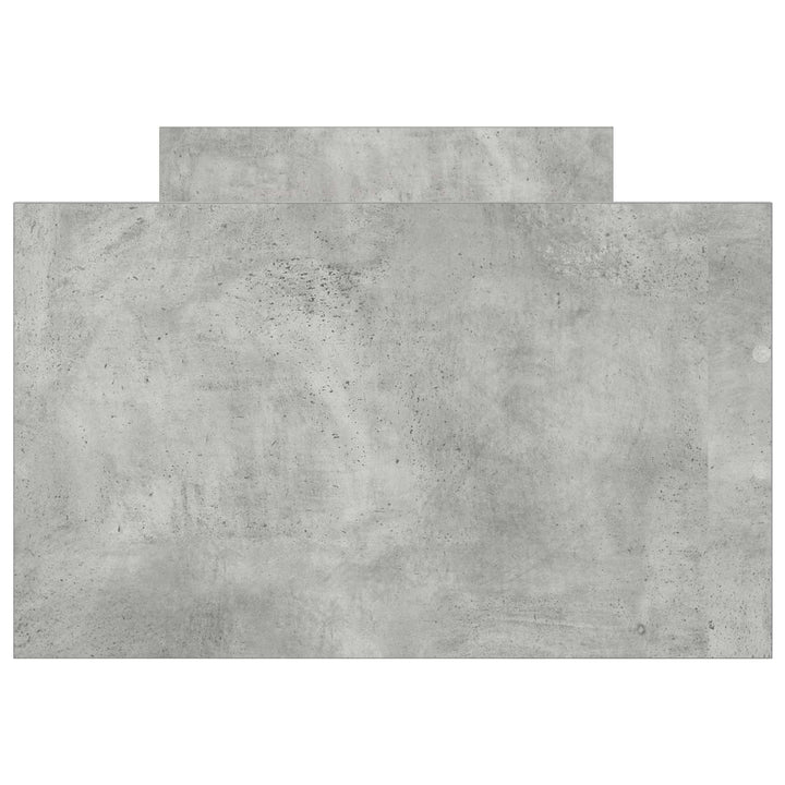 Sengestel med opbevaring Betongrå 80 x 200 cm Konstrueret træ