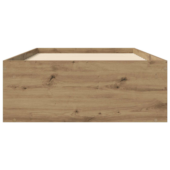 Sengestel med opbevaring Artisan-eg 80 x 200 cm Konstrueret træ