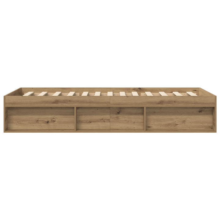 Sengestel med opbevaring Artisan-eg 80 x 200 cm Konstrueret træ