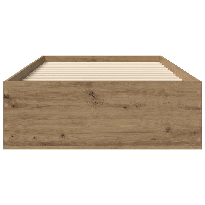 Sengestel med opbevaring Artisan-eg 80 x 200 cm Konstrueret træ