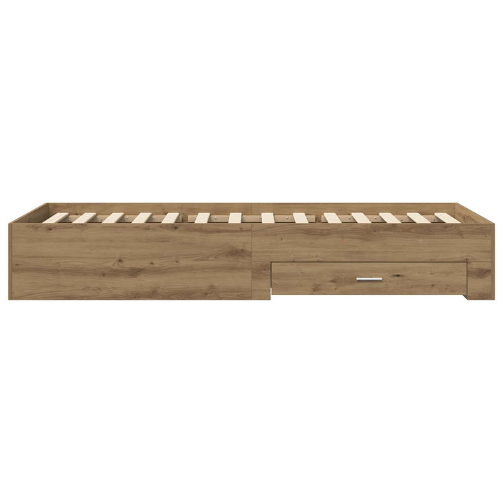 Sengestel med opbevaring Artisan-eg 80 x 200 cm Konstrueret træ