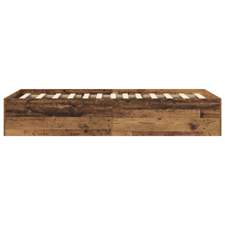 Gulvsengramme Gammelt træ 80 x 200 cm Konstrueret træ