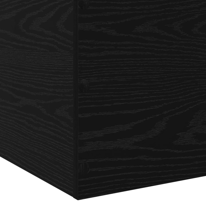Gulvsengramme Sort eg 80 x 200 cm Konstrueret træ