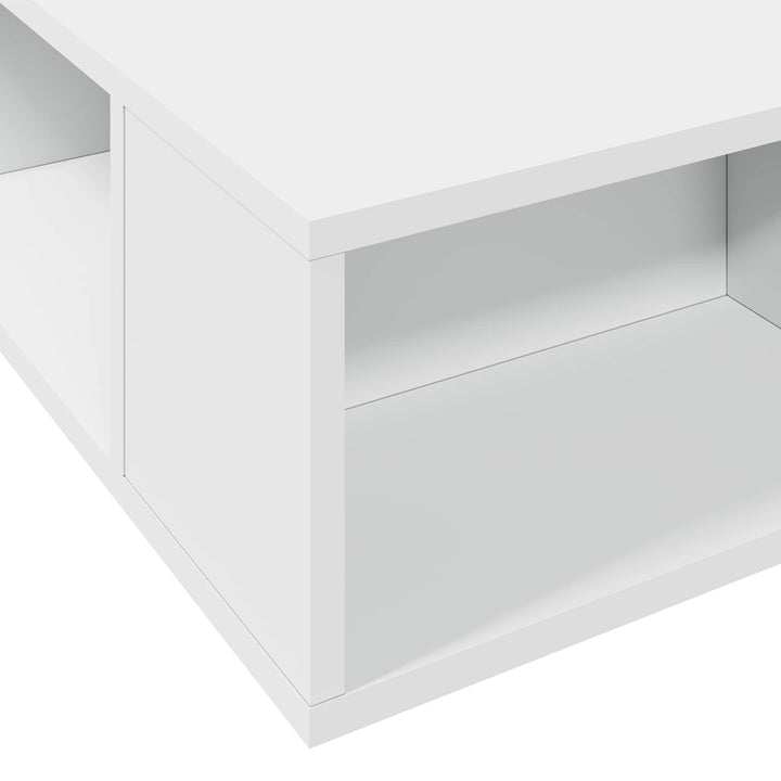 Sengestel med opbevaring Hvid 80 x 200 cm Konstrueret træ