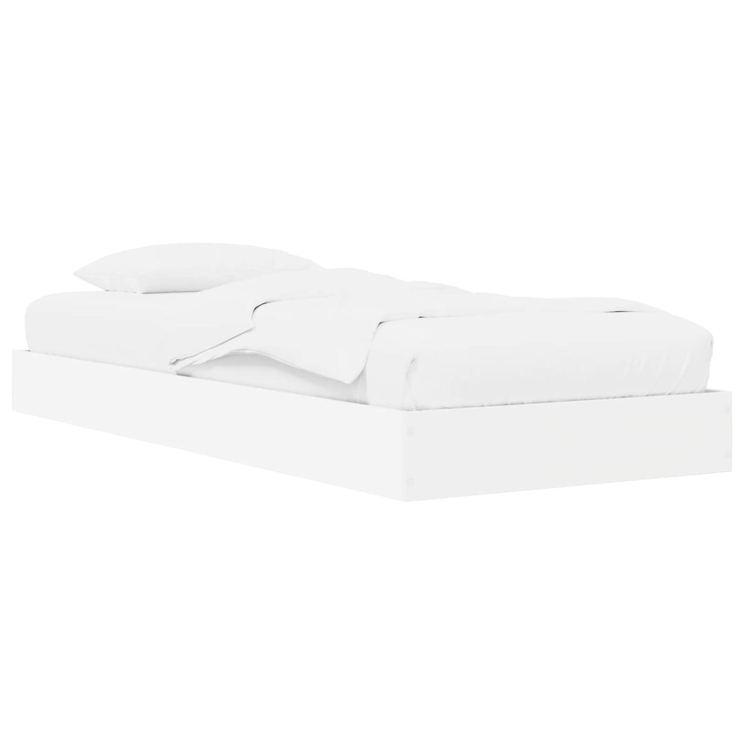 Sengestel med opbevaring Hvid 80 x 200 cm Konstrueret træ