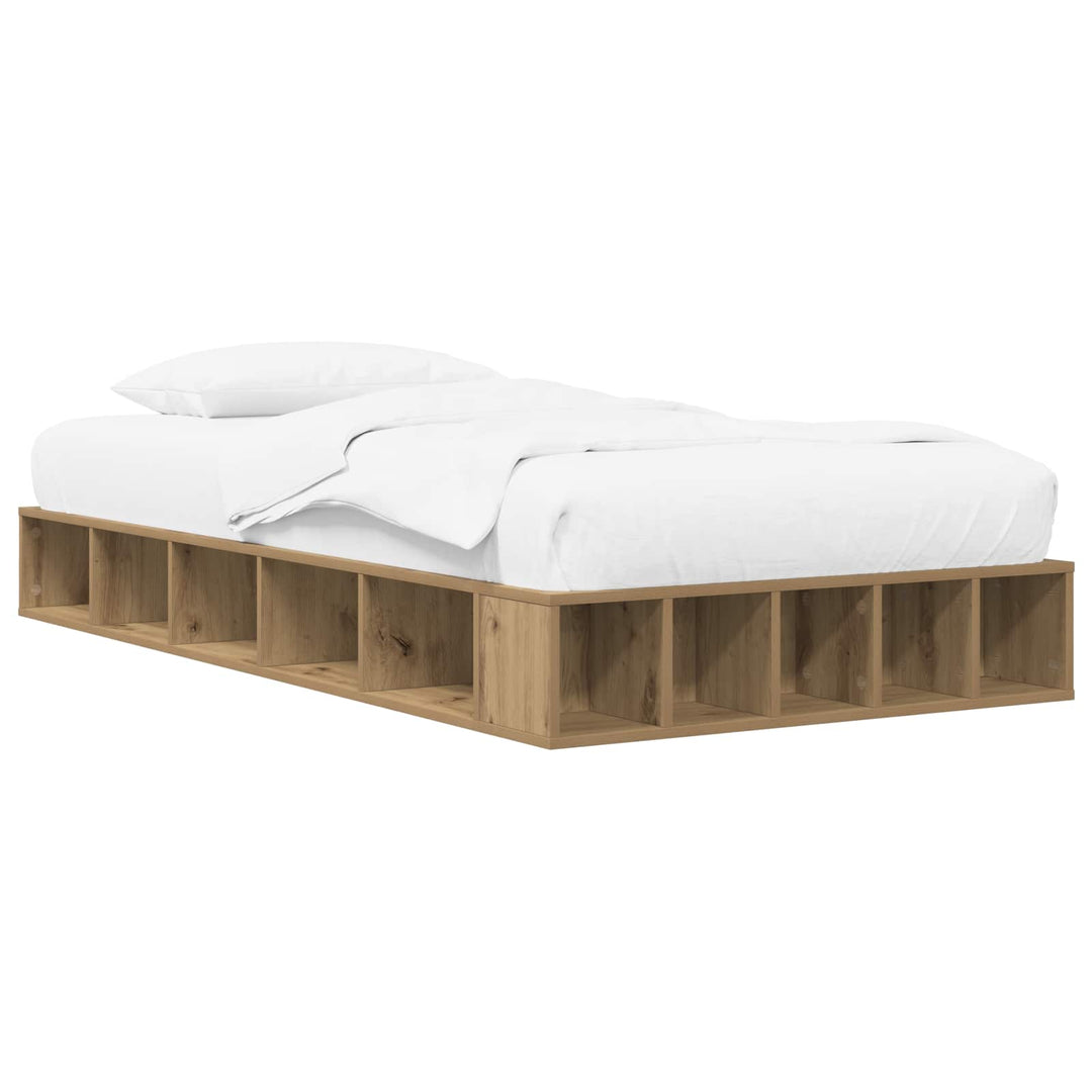Sengestel med opbevaring Artisan-eg 80 x 200 cm Konstrueret træ