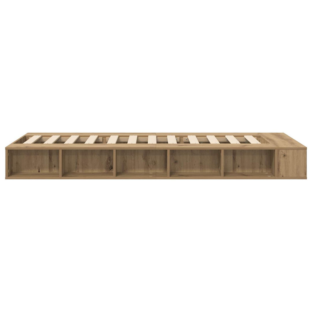 Sengestel med opbevaring Artisan-eg 80 x 200 cm Konstrueret træ