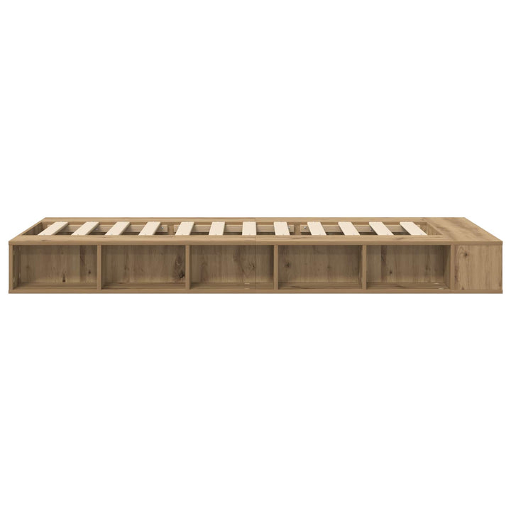 Sengestel med opbevaring Artisan-eg 80 x 200 cm Konstrueret træ
