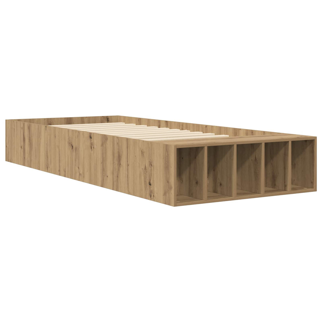 Sengestel med opbevaring Artisan-eg 80 x 200 cm Konstrueret træ