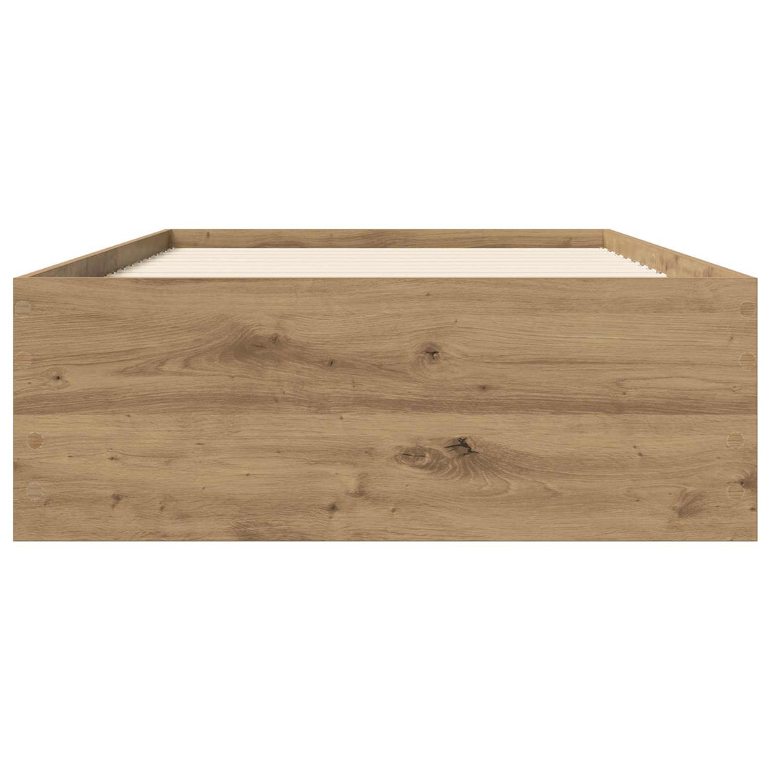 Sengestel med opbevaring Artisan-eg 80 x 200 cm Konstrueret træ