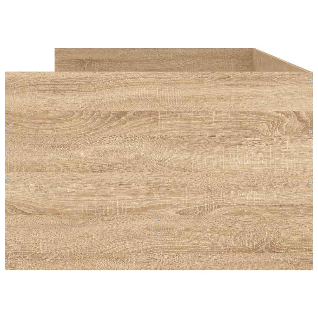 Sengestel med opbevaring Sonoma-eg 80 x 200 cm Konstrueret træ