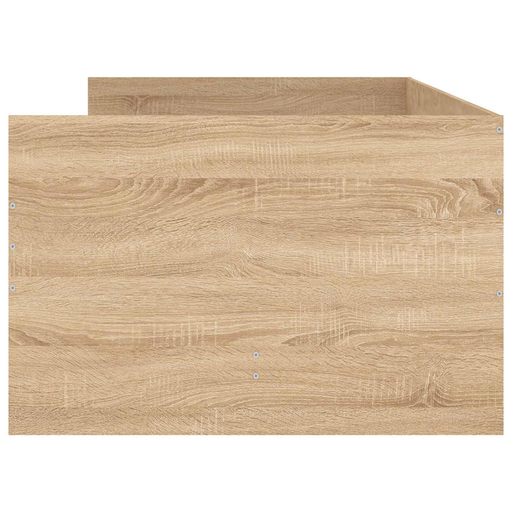 Sengestel med opbevaring Sonoma-eg 80 x 200 cm Konstrueret træ