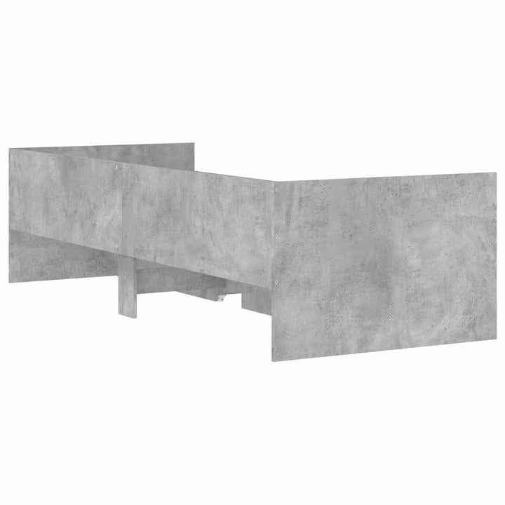 Sengestel med opbevaring Grå Sonoma 80 x 200 cm Konstrueret træ