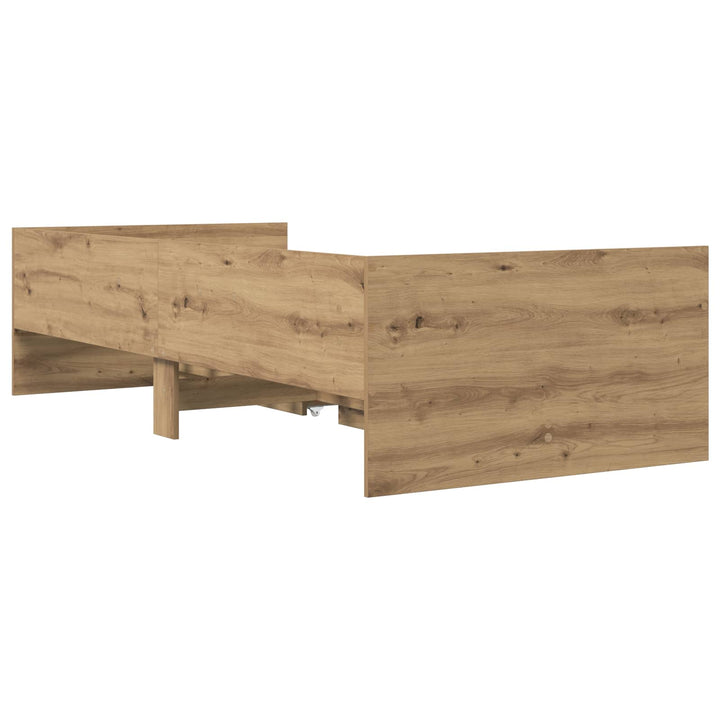 Sengestel med opbevaring Artisan-eg 80 x 200 cm Konstrueret træ