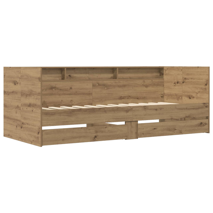 Daybed med skuffe med hylde Artisan-eg Konstrueret træ