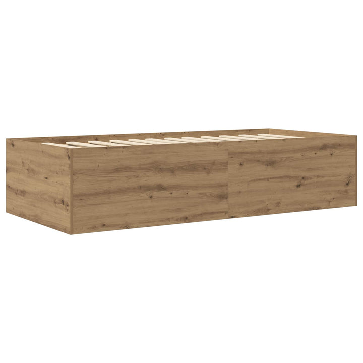 Sengestel med opbevaring Artisan-eg 80 x 200 cm Konstrueret træ