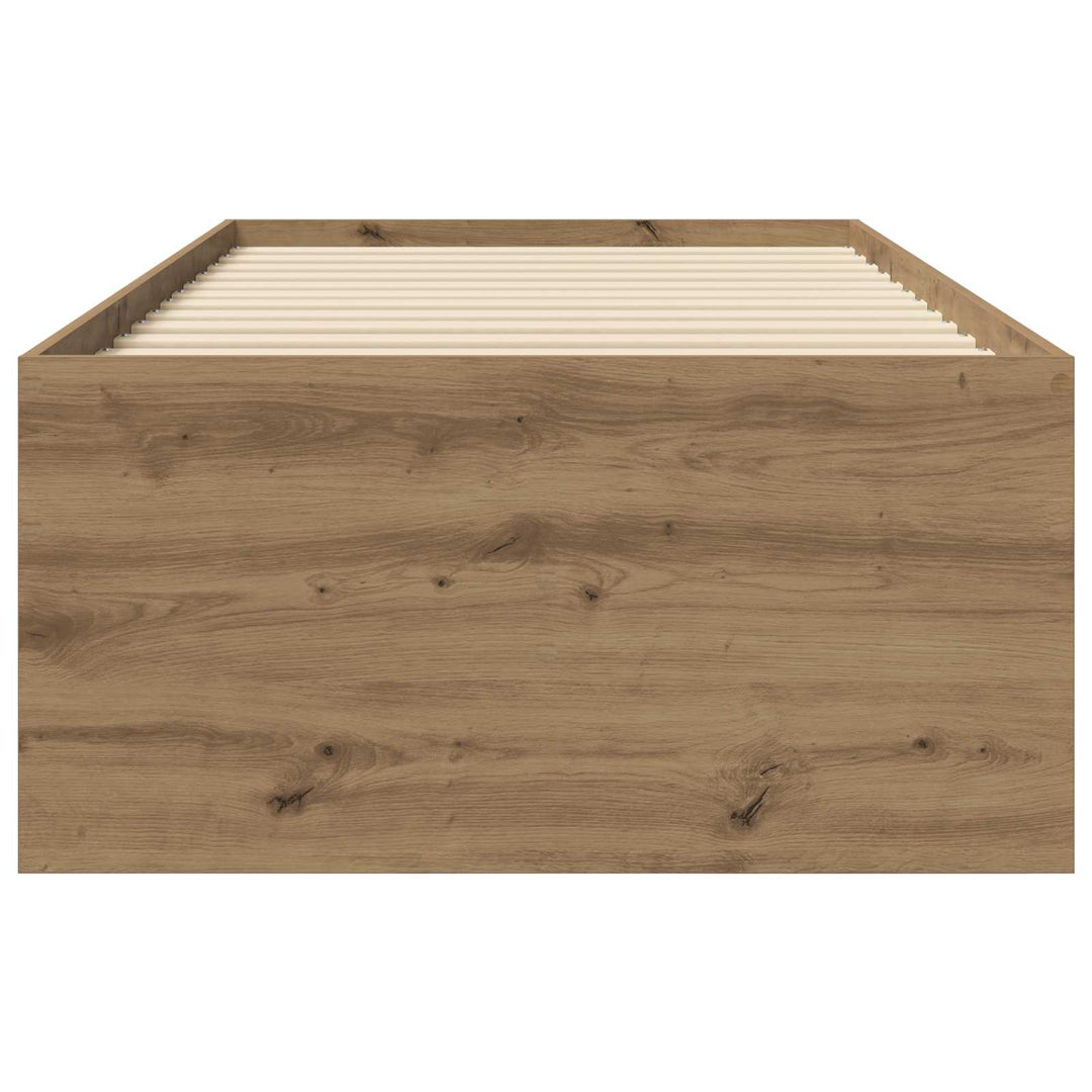 Sengestel med opbevaring Artisan-eg 80 x 200 cm Konstrueret træ