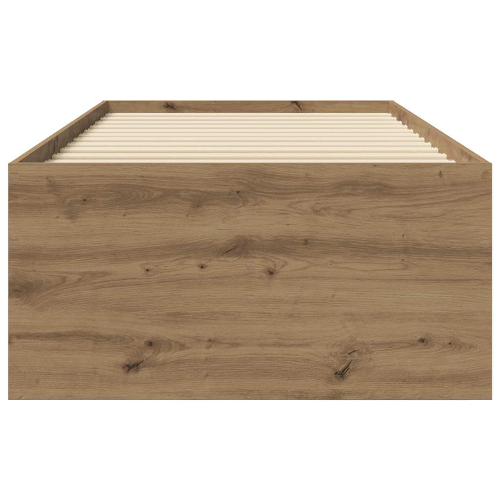 Sengestel med opbevaring Artisan-eg 80 x 200 cm Konstrueret træ