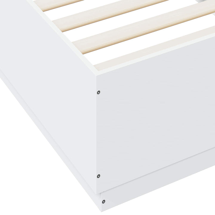 Sengestel Hvid 80 x 200 cm Konstrueret træ