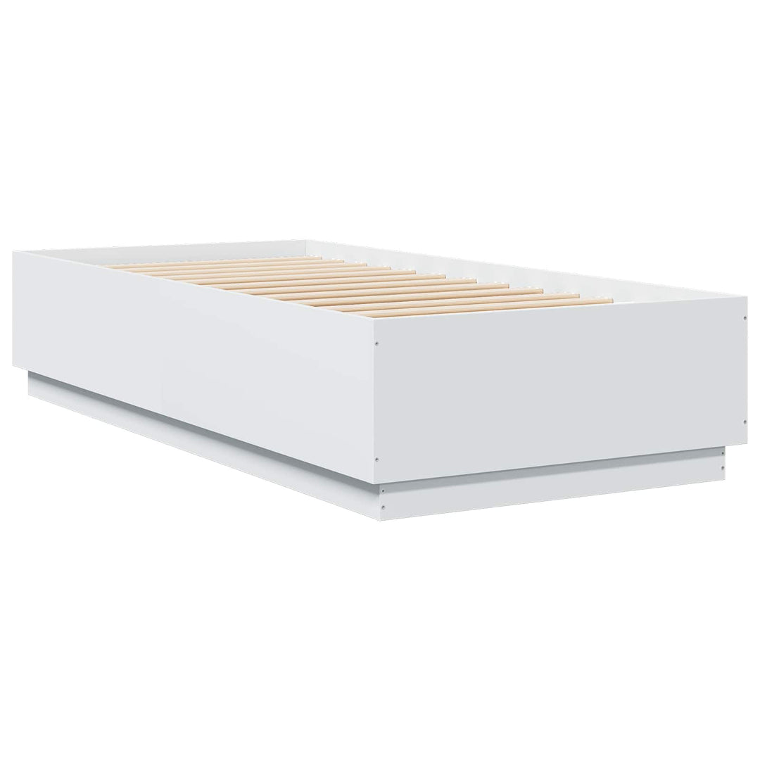 Sengestel Hvid 80 x 200 cm Konstrueret træ