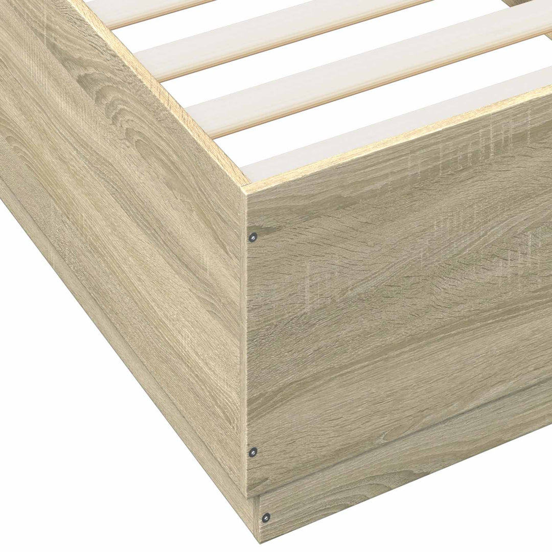 Sengestel Sonoma-eg 80 x 200 cm Konstrueret træ