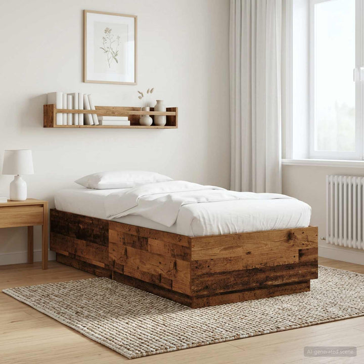 Sengestel Gammelt træ 80 x 200 cm Konstrueret træ