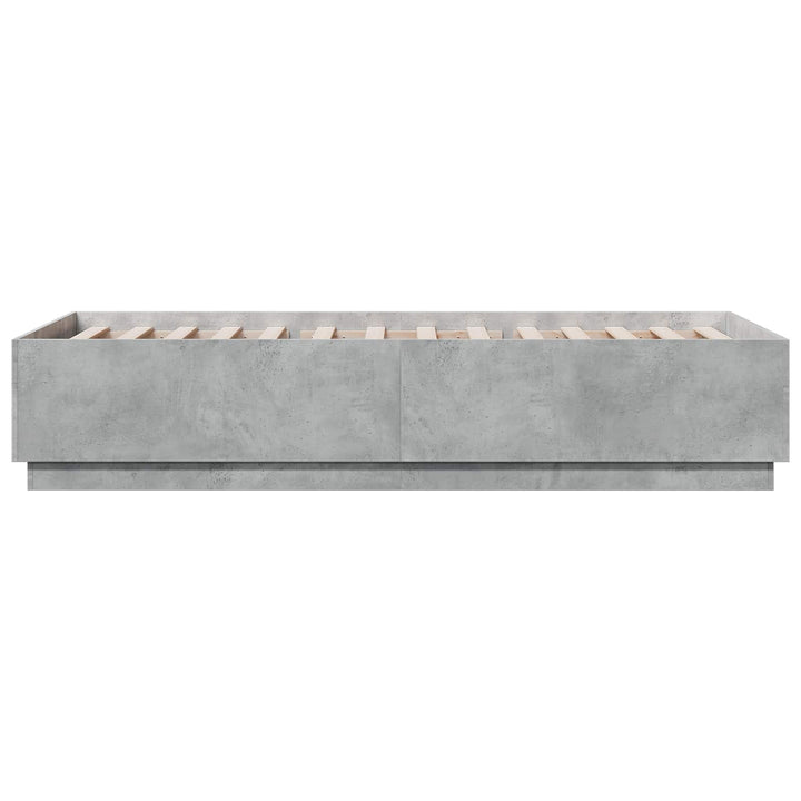 Sengestel Betongrå 80 x 200 cm Konstrueret træ