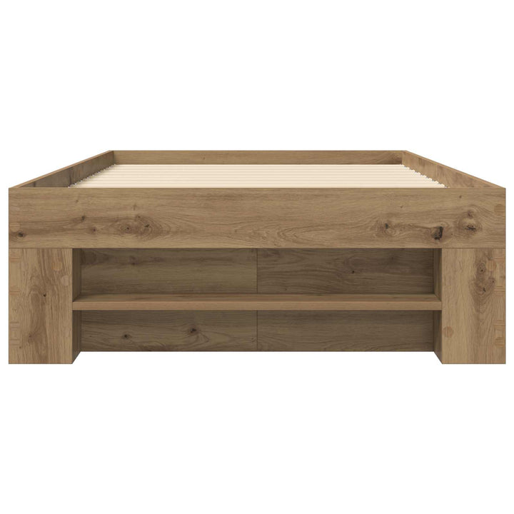 Sengestel med opbevaring Artisan-eg 80 x 200 cm Konstrueret træ