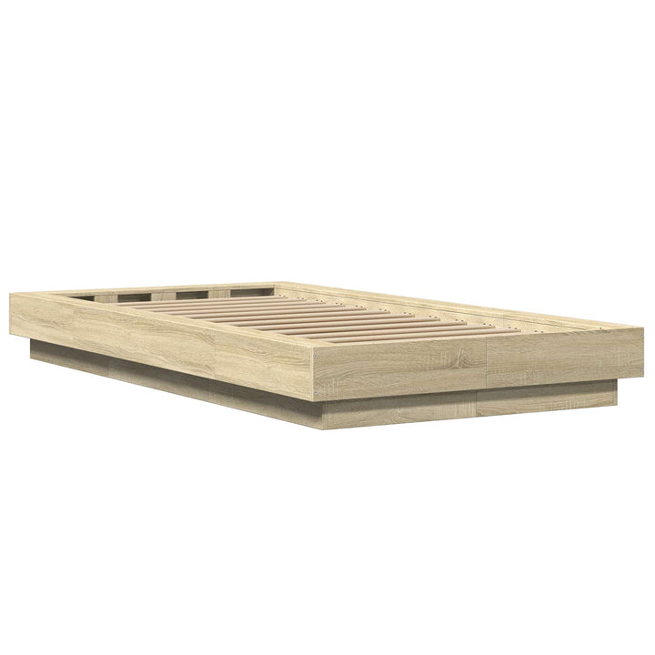 Gulvsengramme Sonoma-eg 80 x 210 cm Konstrueret træ