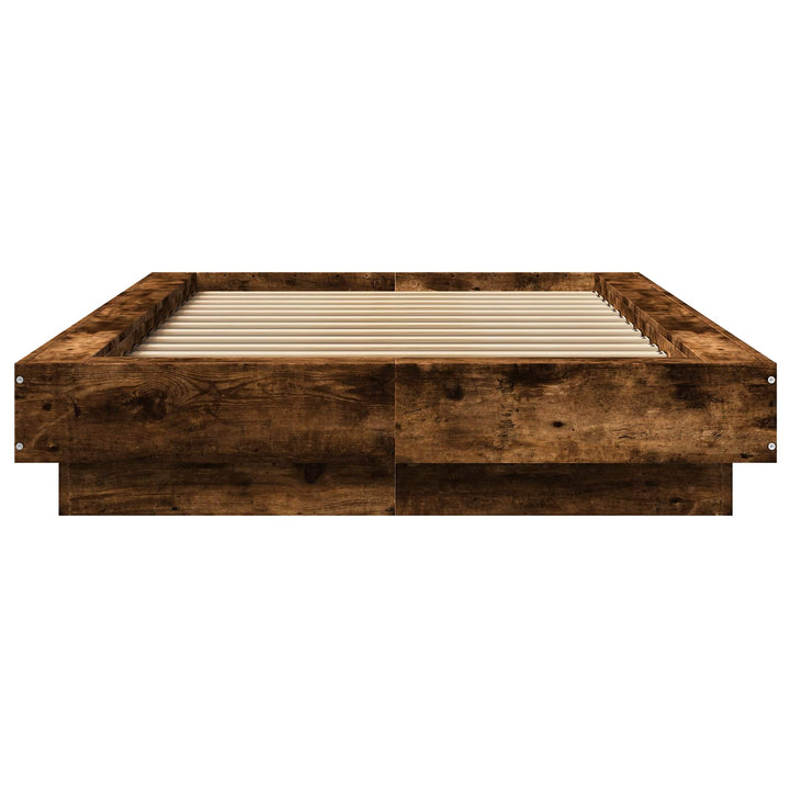 Gulvsengramme Røget eg 80 x 210 cm Konstrueret træ