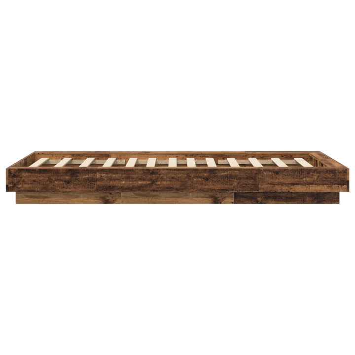 Gulvsengramme Gammelt træ 80 x 210 cm Konstrueret træ