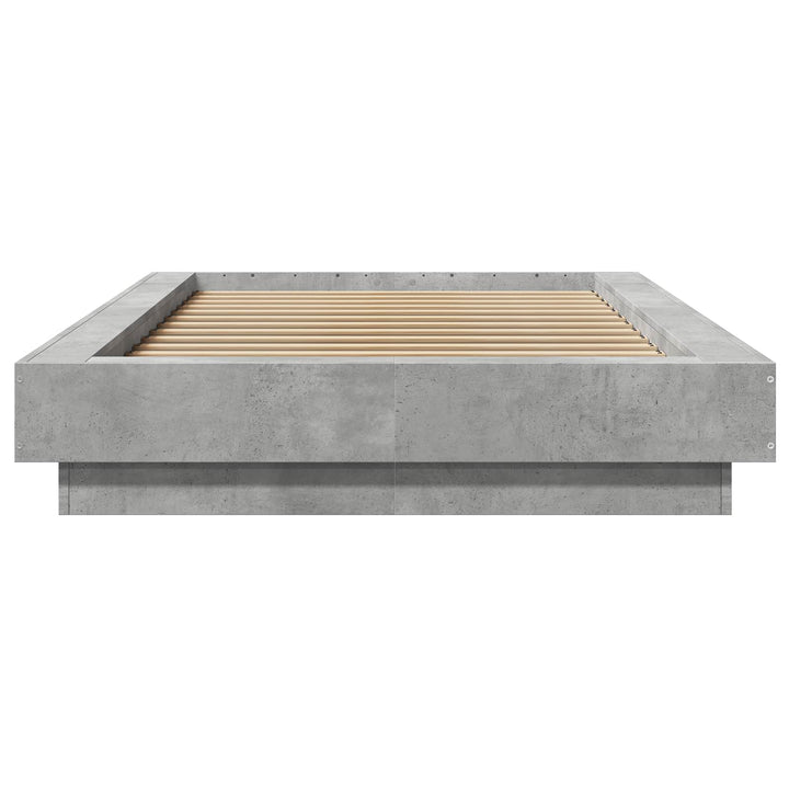 Gulvsengramme Betongrå 80 x 210 cm Konstrueret træ