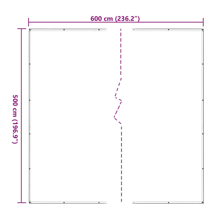 Planteovertræk Transparent 5 x 6 m PE