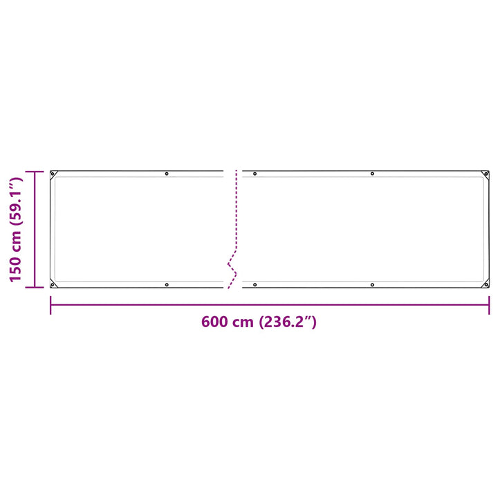 Planteovertræk Transparent 6 x 1,5 m PE