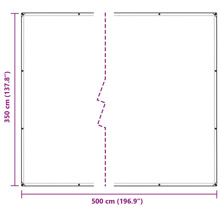Planteovertræk Transparent 5 × 3,5 m PE